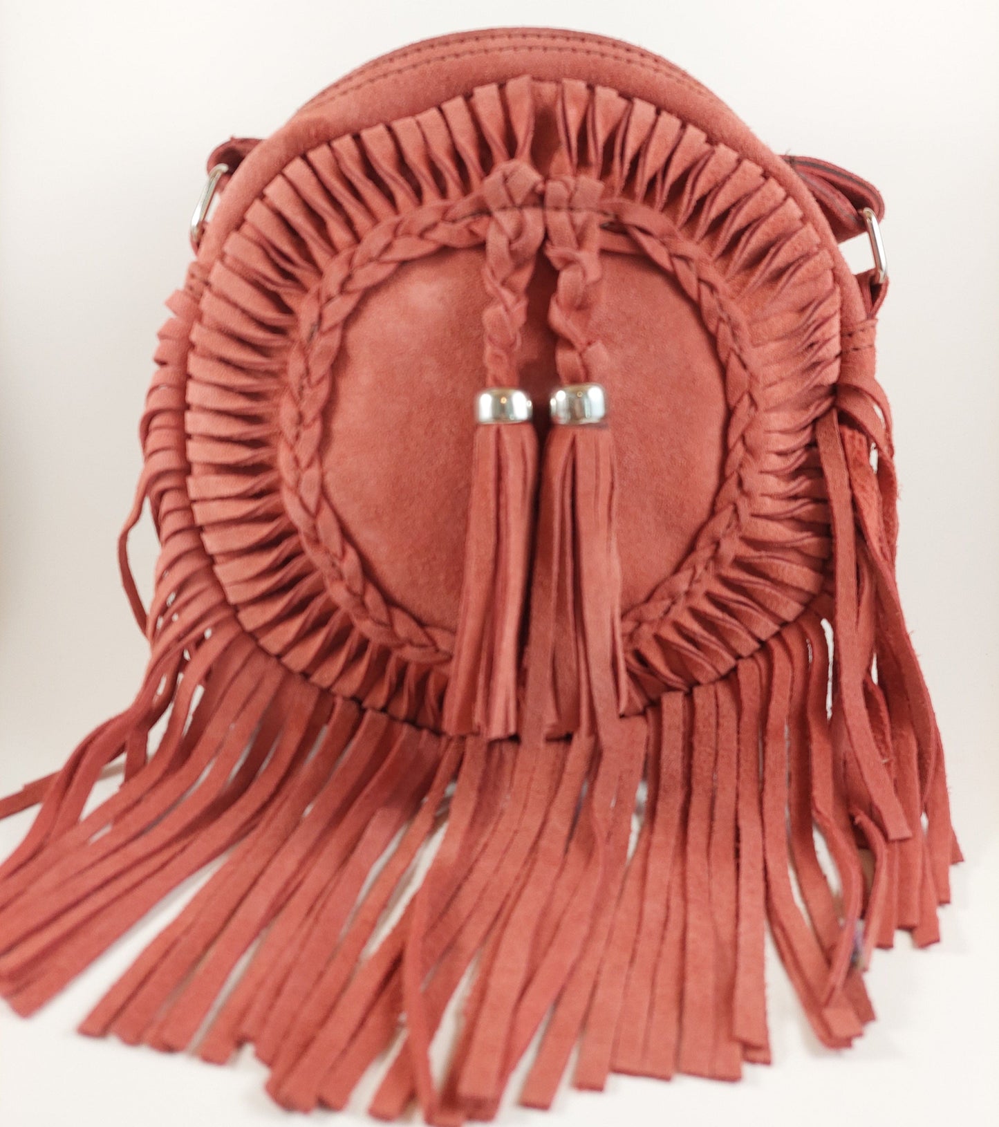 Round Suede Fringe Shoulder bag