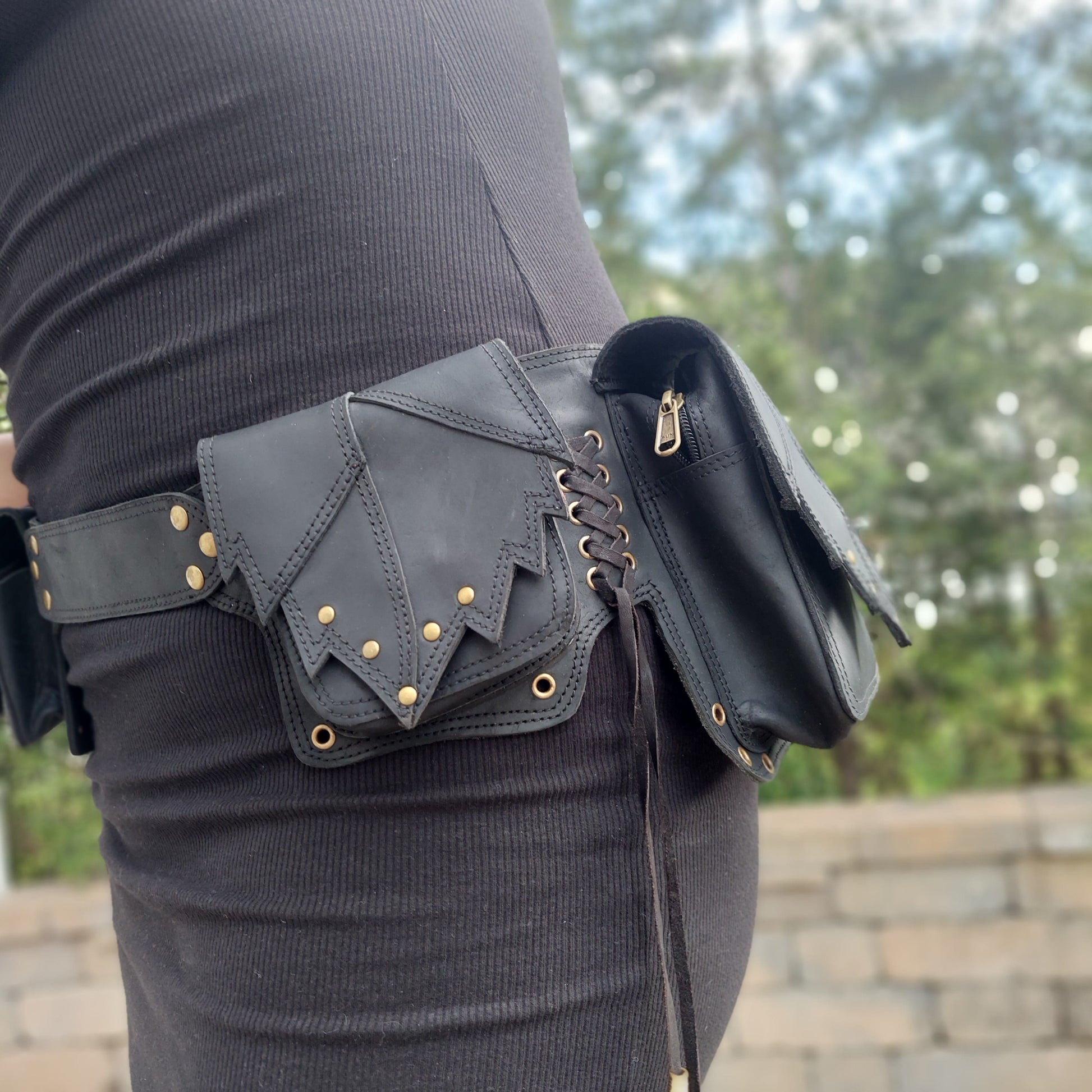 fashionable ladies belt bags | leather | handmade | leatherncharm