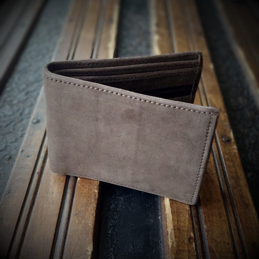 Men's Suede Bi-fold Wallet